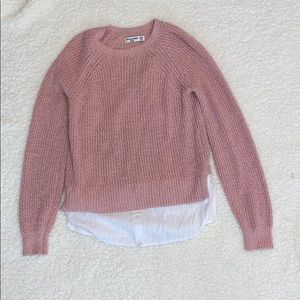 Pink Abercrombie Kids sweater